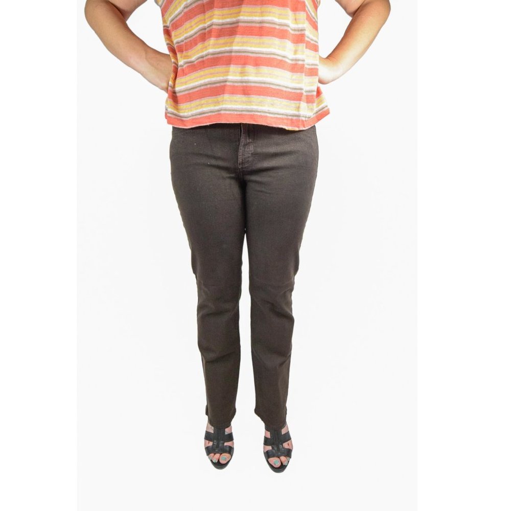 NWT NYDJ Not Your Daughters Jeans MAHOGANY Rhinestone Straight Pants Petite